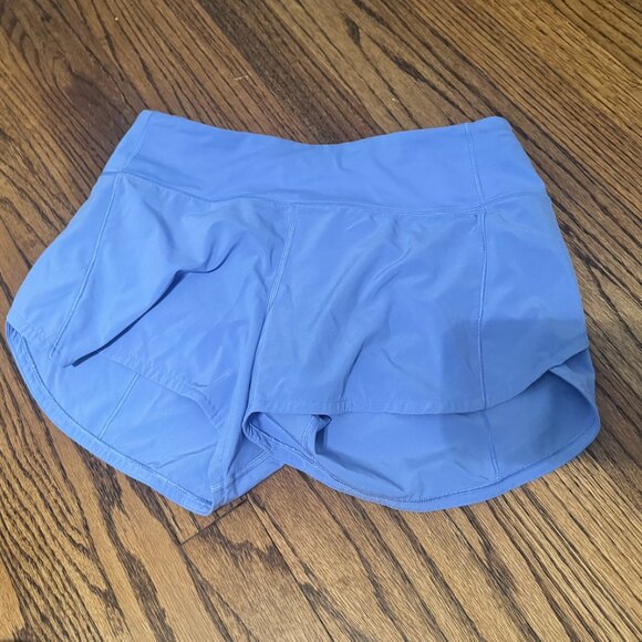 Lululemon Speed Up Short *Long 4" Hydrangea Blue - Picture 2 of 4